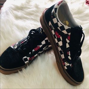 Checkered Cherry Vans
